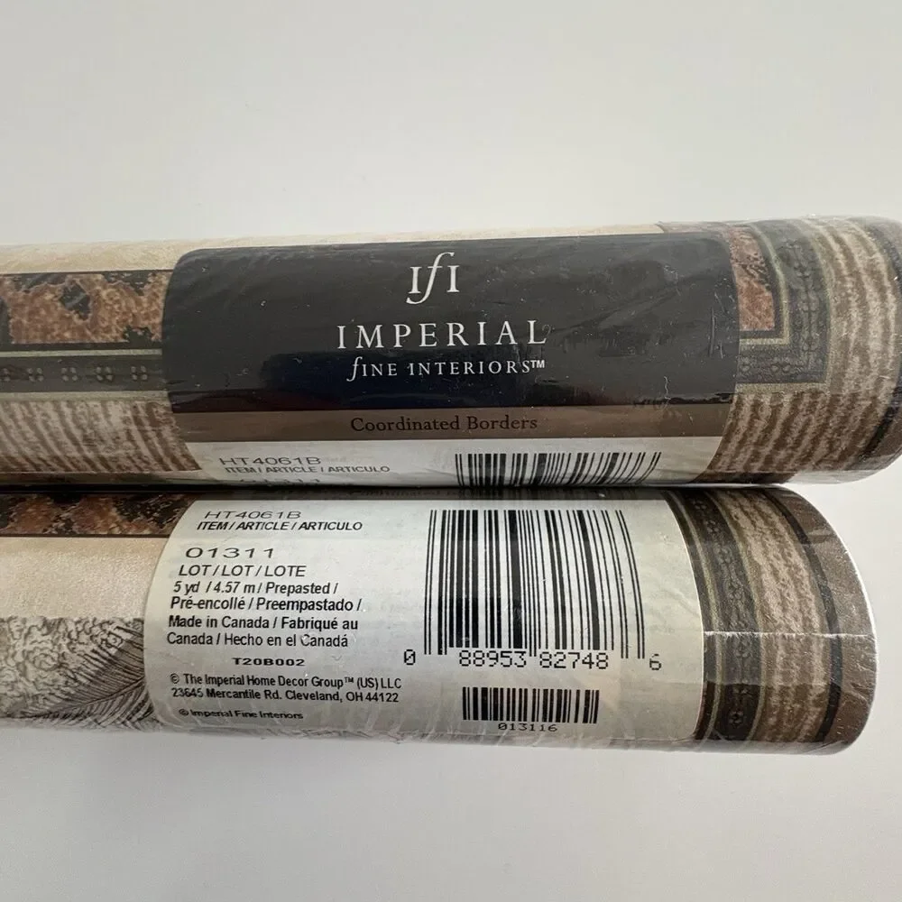 Wallpaper Border Imperial Fine Interiors Palm Tree 10 Yards #0123116 Prepasted